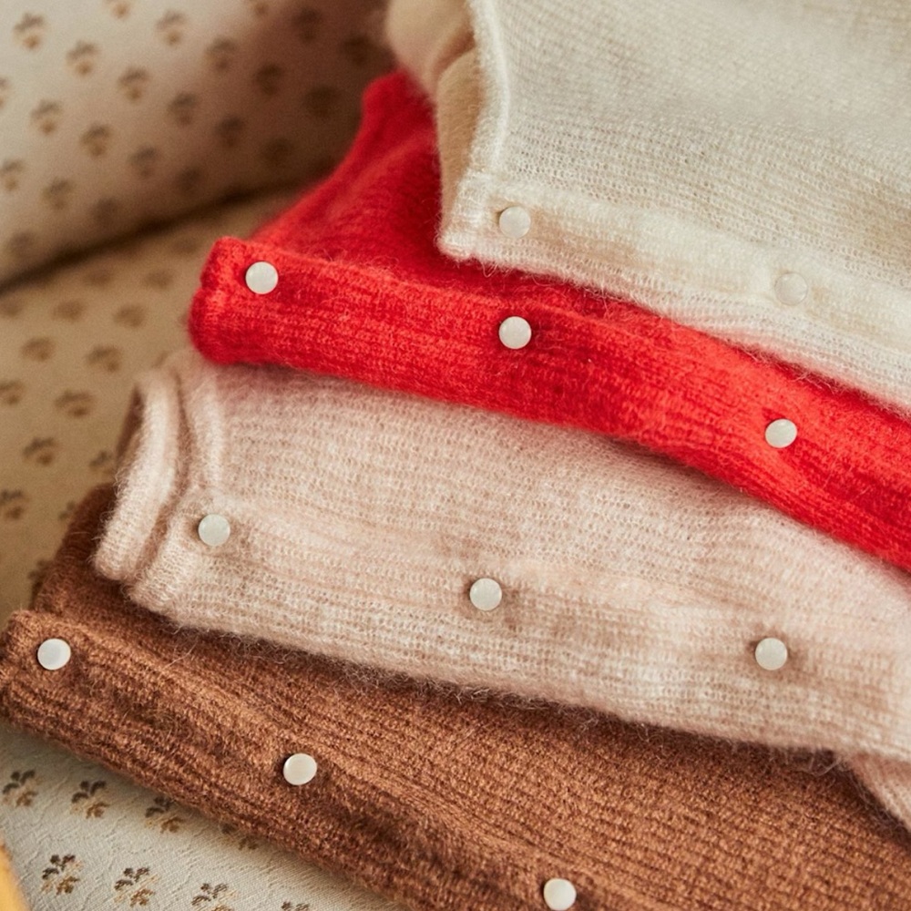 Sezane Gaspard Vintage Blue Women's Cardigan - Picture 9 of 9